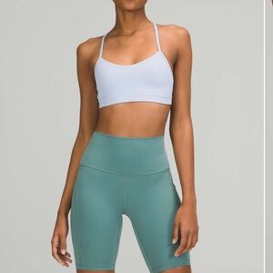 Lululemon flow y bra blue linen size 6